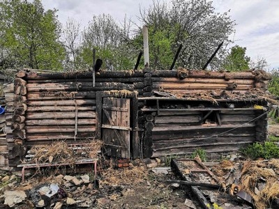 Пожар бани в д.Удовск