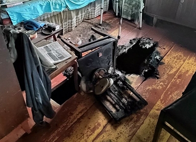 В Чаусском районе на пожаре погиб человек