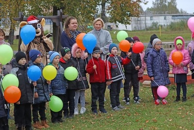 Жители агрогородка Гобровичи Чаусского района своими силами установили детскую площадку
