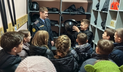 В отделении Департамента охраны для чаусских школьников провели экскурсию: что увидели