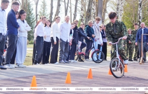 В Чаусах прошёл районный смотр &ndash; конкурс юных инспекторов дорожного движения