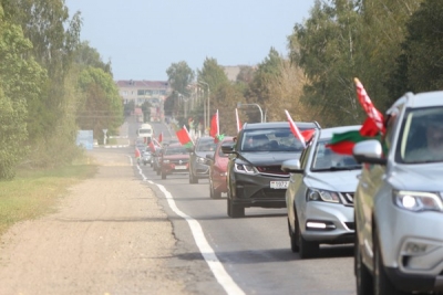 В автопробеге «Единством сильна Беларусь» приняли участие неравнодушные жители Чаусского района