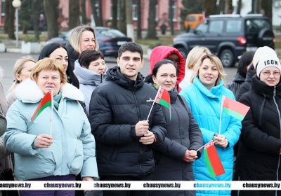 Масштабный автопробег и митинг. Как жители Чаусского района поздравили Президента Республики Беларусь с уверенной победой на выборах