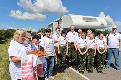 Гостей из российского Архангельска встречали в белорусских Чаусах