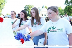 Участники международного молодежного патриотического проекта &laquo;Дорогами Памяти и Славы&raquo; побывали в Благовичах